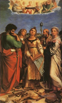 ラファエル Painting - 聖セシリアと聖ポール・ジョン伝道者アウグスティヌスとマグダラのマリアのマスター・ラファエロ